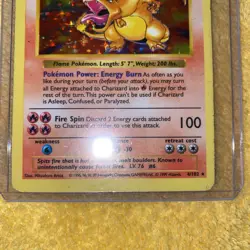 1999 Pokemon Base Set Shadowless Charizard Holo 4 / 102 WOTC Vintage Used - Image 3
