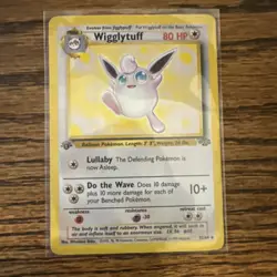 Pokemon TCG Wigglytuff 32/64 First Edition Jungle 1999 LP - Image 1