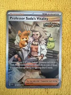 Professor Sada's Vitality Trainer Pokemon TCG Paradox Rift Full Art - Image 1