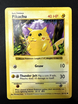 Pokemon TCG - Pikachu 58/102 Red Cheeks - Base Set Shadowless MP - Image 1