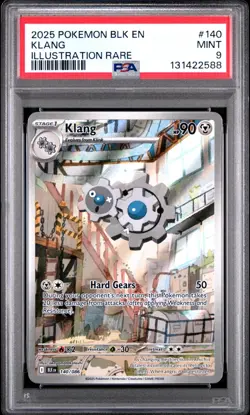 2025 Pokemon SV: BLK EN-Black Bolt #140/086 KLANG PSA 9 - 131422588 - Image 1
