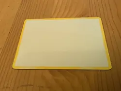 Pokemon Tcg - Misprint Error Blank spacer filler Card Yellow Border - Image 1