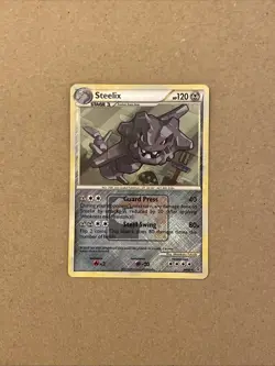 Steelix Crosshatch Holo 24/95 League Promo Pokemon Card 2010 - Image 1