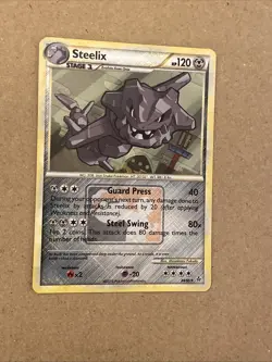 Steelix Crosshatch Holo 24/95 League Promo Pokemon Card 2010 - Image 2