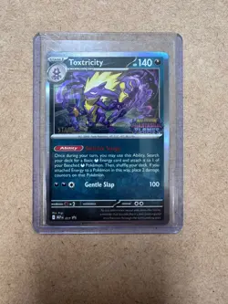 Pokemon Toxtricity 017 Phantasmal Flames Prerelease Stamp Staff Promo Card Holo - Image 1