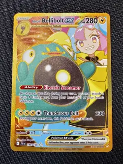 Pokemon TCG Ionos Bellibolt ex 188/159 Journey Together Gold Hyper Rare Card - Image 1