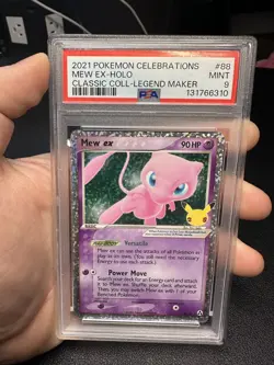 2021 POKEMON CELEBRATIONS CLASSIC COLL #88 MEW EX-HOLO PSA 9 - Image 1
