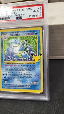 2021 BLASTOISE CELEBRATIONS 25TH CLASSIC COLLECTION BASE POKEMON PSA 8 NM-MT #2 - Image 3