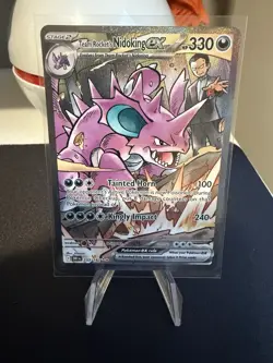 Pokemon TCG Team Rockets Nidoking EX 233/182 Destined Rivals - Image 1