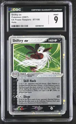 CGC 9 MINT Shiftry ex 2007 EX Power Keepers 97/108 Holo Pokemon Card - Image 1