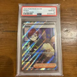 Pokemon Penny Scarlet & Violet Ultra Rare Full Art #239 PSA 10 Gem Mint - Image 1