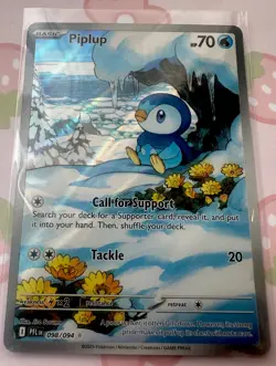 Pokemon TCG - Piplup Illustration Rare - Phantasmal Flames 98/94 NM - Image 1