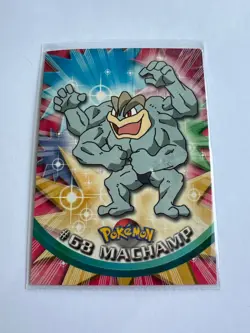 1999 Pokemon Topps TV Animation #68 Machamp Card MODERATELY PLAYED - Image 1