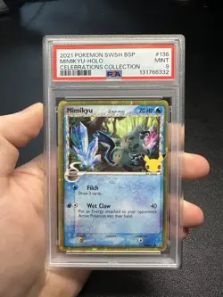 Mimikyu SWSH136 Pokemon Celebrations Promo - PSA Mint 9 - Image 1