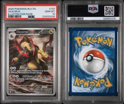 PSA 10 Haxorus Illustration Rare #147 Pokemon Black Bolt English Gem - Image 3