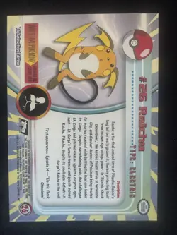Pokemon Dark Raichu 83/82 Base Set Holo Rare Team Rocket NM + Topps Raichu Holo - Image 4