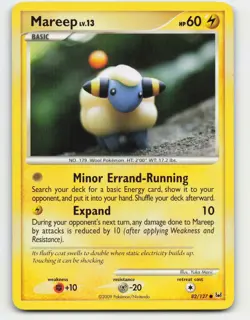 2009 Pokemon, Platinum, #82/127 Mareep, Common - Image 1