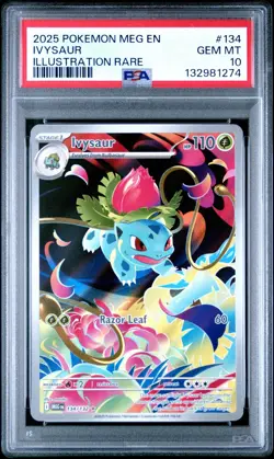 2025 Pokemon MEG EN-Mega Evolutions #134 IVYSAUR IR PSA 10 - 132981274 - Image 1