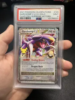 2021 Pokemon Celebrations Classic Collection 145 Garchomp C LV.X-Holo PSA 9 Mint - Image 1