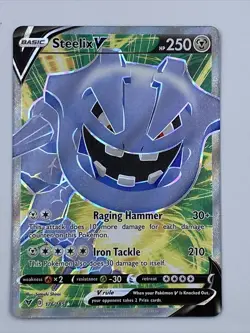 Steelix V 176/185 Pokemon TCG: Sword & Shield Vivid Voltage Ultra Rare Full Art - Image 2