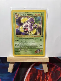 Koga's Weezing 50/132 Unlimited Gym Challenge Pokemon Card NM - Image 1