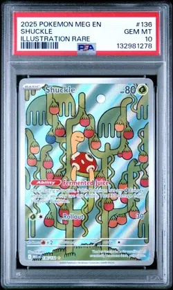 2025 Pokemon MEG EN-Mega Evolutions #136 SHUCKLE IR PSA 10 - 132981278 - Image 1