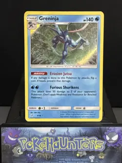 Pokemon Card Greninja 9/18 Detective Pikachu Holo Rare Near Mint - Image 1