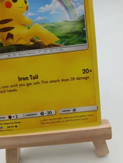 Pikachu 28/73 - Shining Legends - Common Regular LP Pokemon Card, 2017 - Image 4