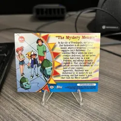 2000 Topps Pokemon TV OR19 The Mystery Menace Foil Blue Logo Orange Islands - Image 2