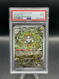 2024 POKEMON SVP EN-SV BLACK STAR PROMO #159 MAGNETON PSA 9 - Image 1