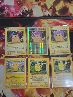 Pokemon Card Lot (6) Cards Total - Image 1