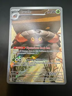 Pokemon Card Crustle 186/182 Illustration Rare Destined Rivals - Image 1