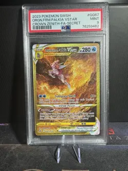 Pokemon TCG Origin Forme Palkia Vstar Crown Zenith: Galarian Gallery... PSA 9 - Image 1