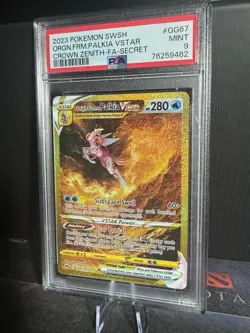 Pokemon TCG Origin Forme Palkia Vstar Crown Zenith: Galarian Gallery... PSA 9 - Image 2