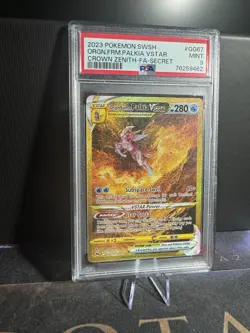 Pokemon TCG Origin Forme Palkia Vstar Crown Zenith: Galarian Gallery... PSA 9 - Image 3
