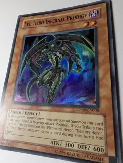 Yu-Gi-Oh! 1st Edition Evil Hero Infernal Prodigy DP06-EN008 LP - Image 3