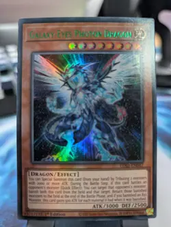 YuGiOh! Galaxy-Eyes Photon Dragon LDS2-EN047 Ultra Rare/Green Rare 1st Ed - Image 1