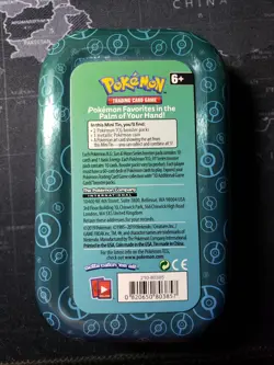 Pokemon TCG Kanto Friends *EMPTY* Squirtle Magikarp Mini Tins Card and Coin - Image 2