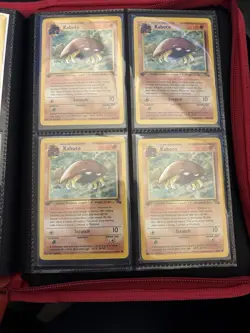 Pokemon TCG Kabuto Card 1st Edition Fossil 50/62 LP Set Of 4 - Image 1