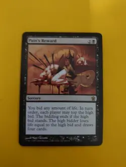 Pain's Reward. Kamigawa Sorcery rare Magic the Gathering Card. - Image 1