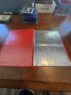 Vintage 1999 Pokemon Pikachu Red Binder TCG Album Snap 30 Page Card Holder - Image 2