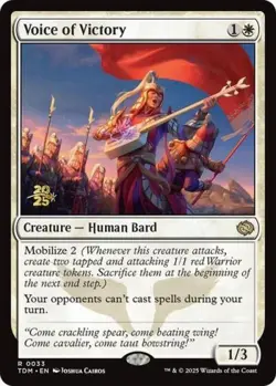 Voice of Victory -Foil Light Play MTG Promos: Prerelease Cards - Image 1