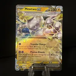 Pokemon Mewtwo EX Holo 58/182 - Paradox Rift NM - Double Rare Pokemon Card NM - Image 1