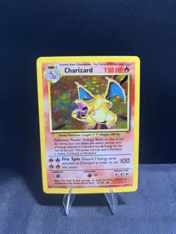 Charizard 4/102 Base Set 1999 Holo Rare Pokemon TCG Card - Image 1