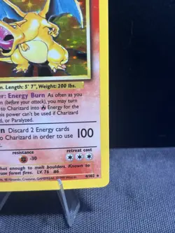 Charizard 4/102 Base Set 1999 Holo Rare Pokemon TCG Card - Image 5