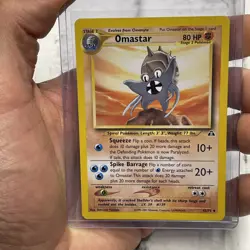 Omastar 43/75 Pokemon TCG Neo Series Neo Discovery Uncommon NM Near Mint Card - Image 1