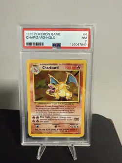 Charizard 1999 Base Set Holo Rare Pokemon Card PSA 7 4/102 - Image 1