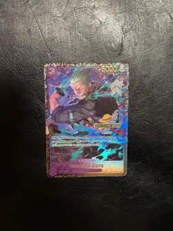 Roronoa Zoro OP09-076 Championship Tournament Prize Promo One Piece Card English - Image 1