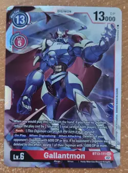 Digimon TCG BT13-111 SEC Gallantmon Card (Near Mint) - Image 1