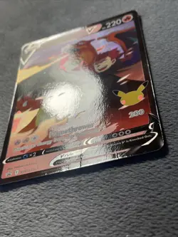 Lance’s Charizard SWSH133 Full Art Holo Promo Pokemon Card Celebrations 25th Ann - Image 5